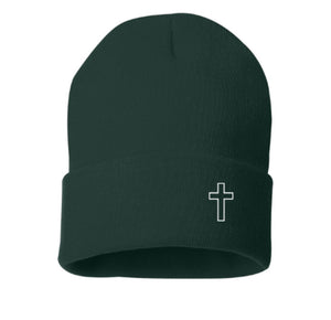 Cross Embroidered Toque