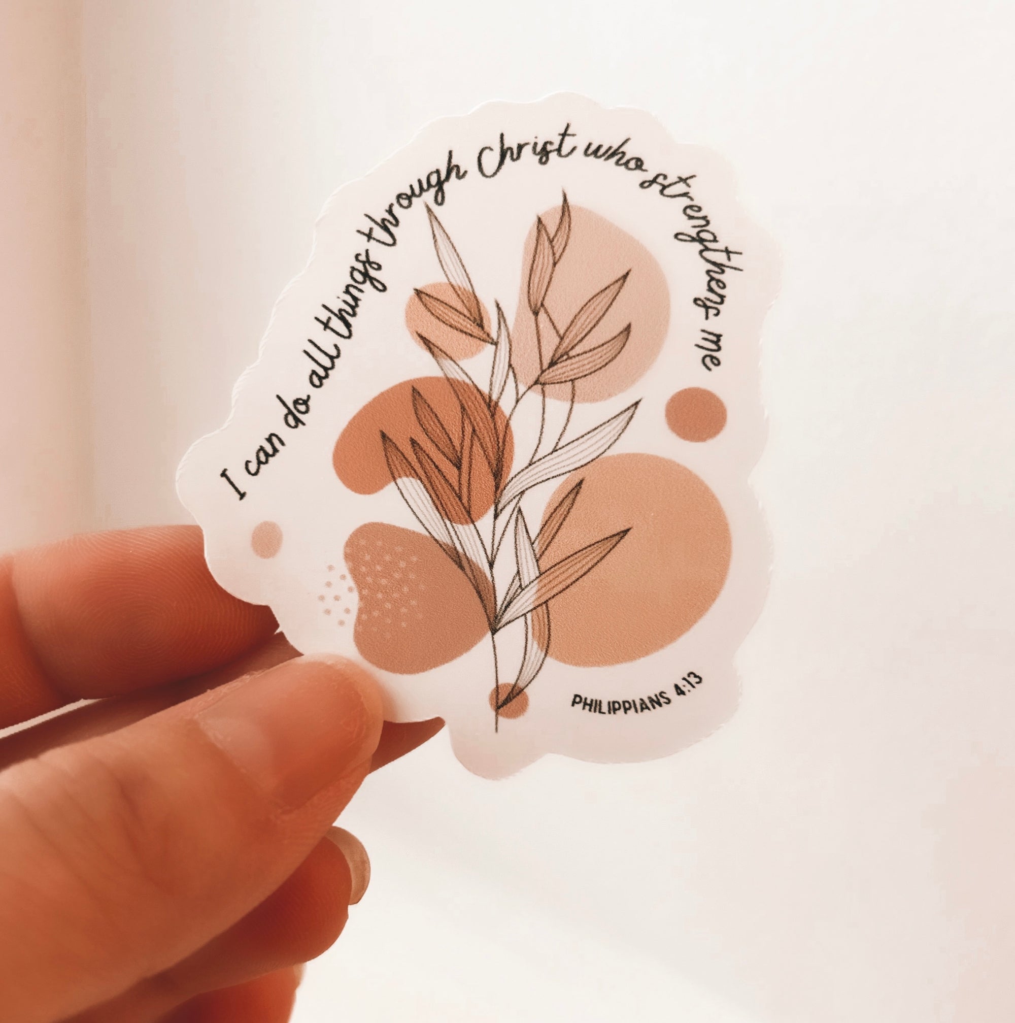 I Can Do All Things Through Christ - Waterproof Sticker