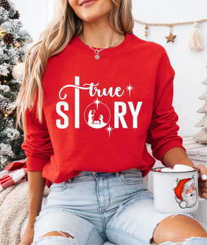 True Story Nativity Crewneck