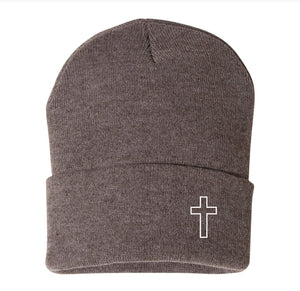 Cross Embroidered Toque