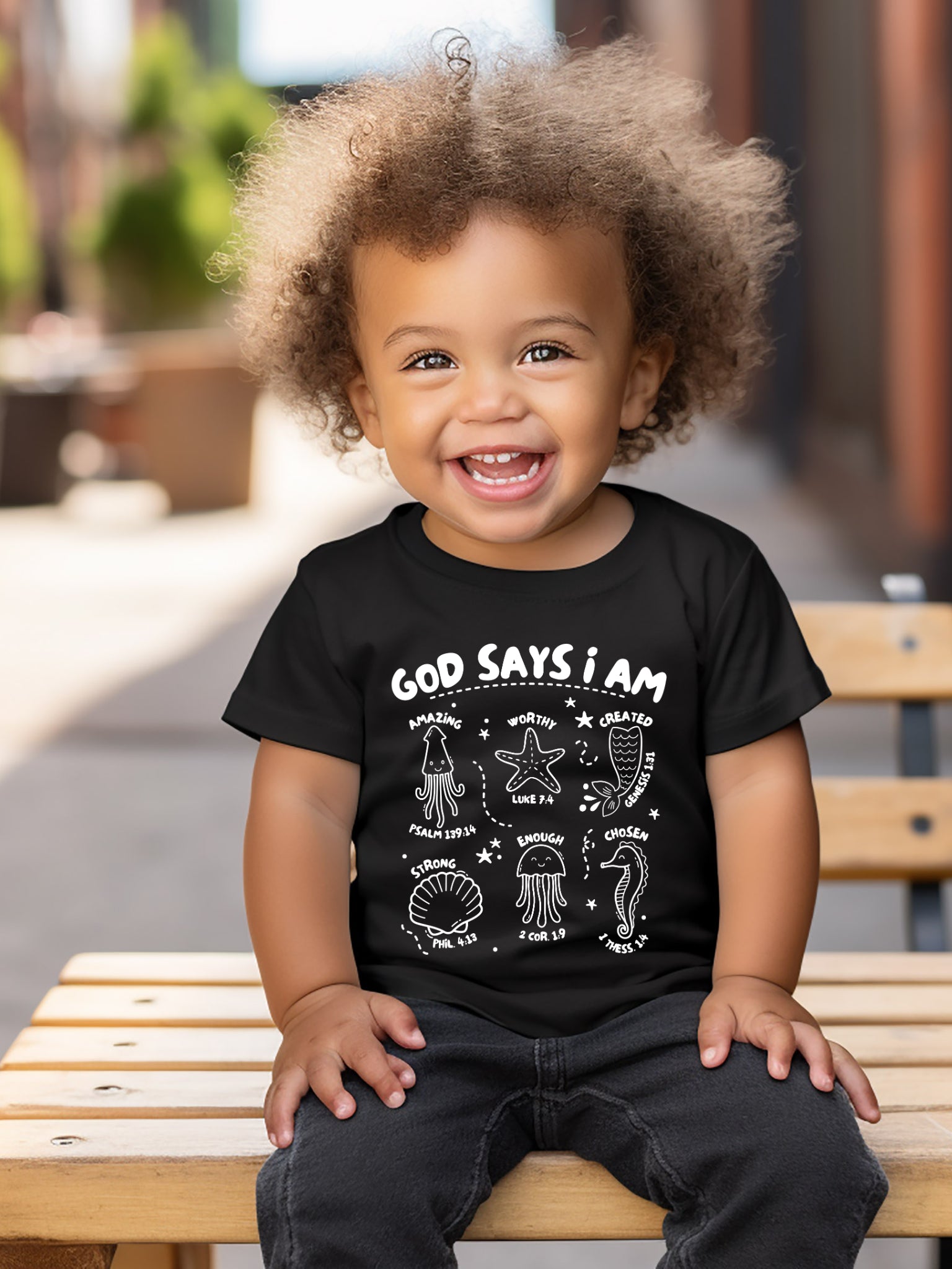 God Says I Am Kids T shirt