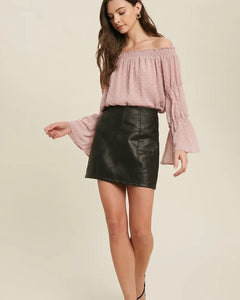 Modern femme vegan leather best sale mini skirt